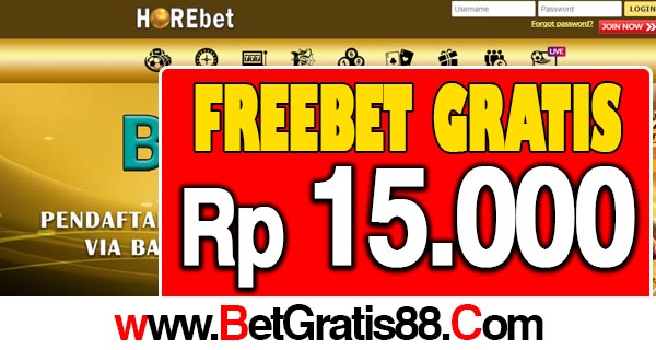 HoreBet Freebet Gratis Rp 15.000 Tanpa Deposit