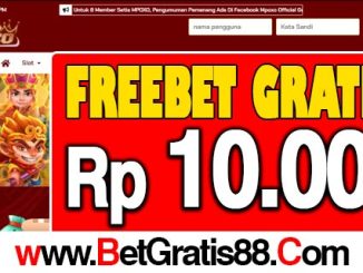 MPOXO Freebet Gratis Rp 10.000 Tanpa Deposit