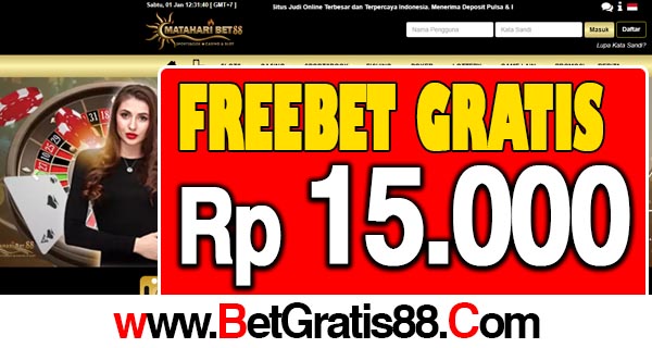 MatahariBet88 Freebet Gratis Rp 15.000 Tanpa Deposit