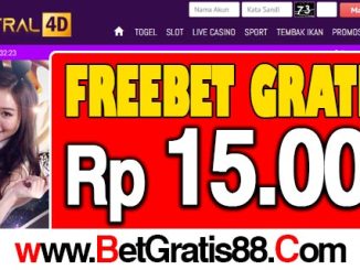 Sentral4D Freebet Gratis Rp 15.000 Tanpa Deposit