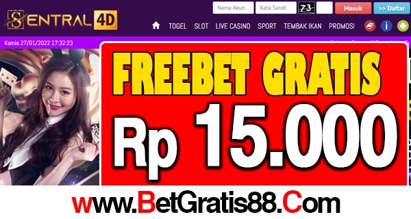 Sentral4D Freebet Gratis Rp 15.000 Tanpa Deposit