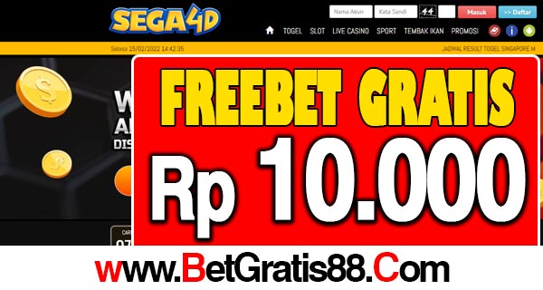 SEGA4D Freebet Gratis Rp 10.000 Tanpa Deposit