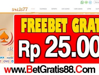 SOLIS77 Freebet Gratis Rp 25.000 Tanpa Deposit