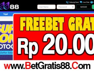 TOTOGG88 Freebet Gratis Rp 20.000 Tanpa Deposit