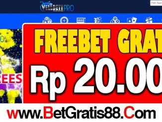 VELBETTPRO Freebet Gratis Rp 20.000 Tanpa Deposit