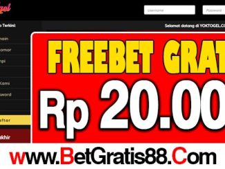 YOKTogel Freebet Gratis Rp 20.000 Tanpa Deposit