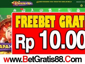 PapaHoki Freebet Gratis Rp 10.000 Tanpa Deposit