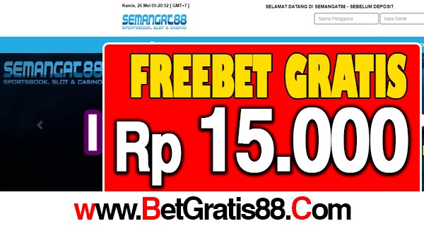 Semangat88 Freebet Gratis Rp 15.000 Tanpa Deposit