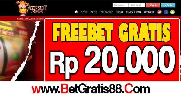 AgenSlot388 Freebet Gratis Rp 20.000 Tanpa Deposit