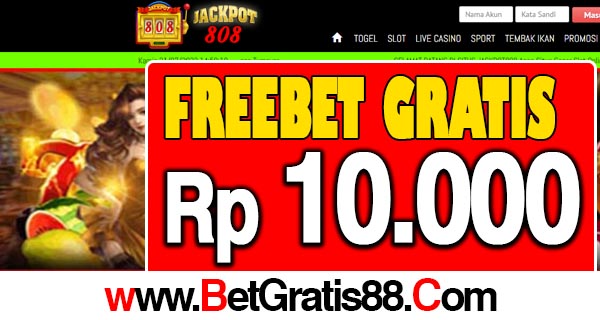 JACKPOT808 Freebet Gratis Rp 10.000 Tanpa Deposit