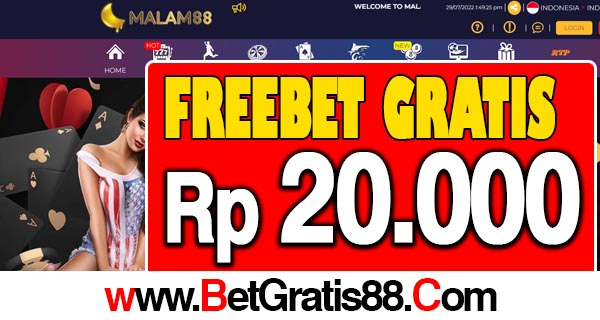 Malam88 Freebet Gratis Rp 20.000 Tanpa Deposit