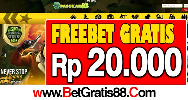 Pasukan88 Freebet Gratis Rp 20.000 Tanpa Deposit