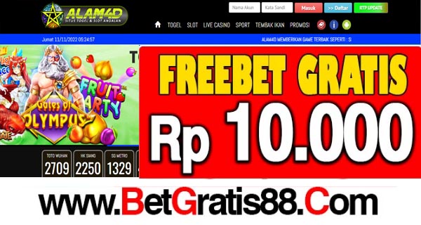 ALAM4D Freebet Gratis Rp 10.000 Tanpa Deposit