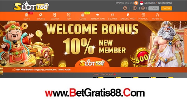 SLOT168 – BONUS DEPOSIT 10% NEW MEMBER