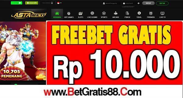 ASTABET Freebet Gratis Rp 10.000 Tanpa Deposit