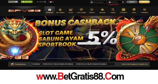 SPV88 Freebet Gratis Rp 15.000 Tanpa Deposit