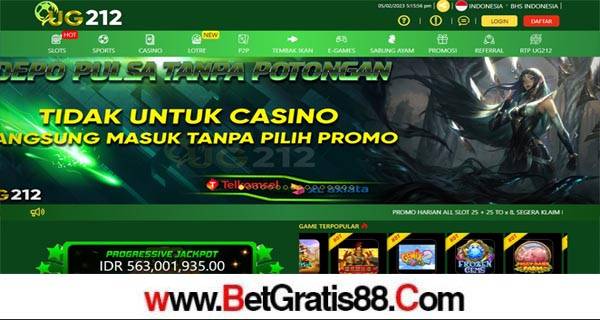 UG212 BONUS SLOT 100% MEMBER BARU