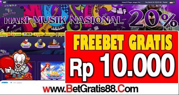 JOKERBO Freebet Gratis Rp 10.000 Tanpa Deposit