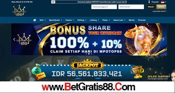 MPOTOP88 BONUS SLOT 100% NEW MEMBER