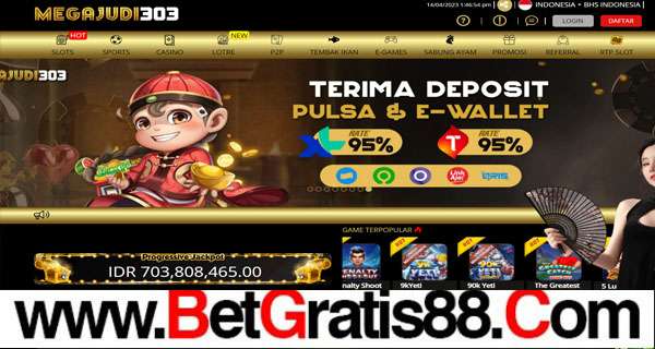 MEGAJUDI303 BONUS GAME SLOT 100% NEW MEMBER