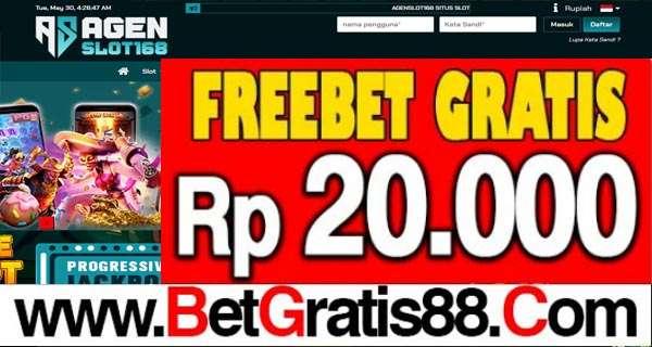 AGENSLOT168 Freebet Gratis Rp 20.000 Tanpa Deposit