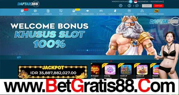 DAFTAR365 BONUS SLOT 100% MEMBER BARU