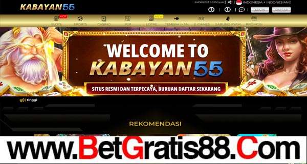 KABAYAN55 BONUS GAME SLOT 100% MEMBER BARU