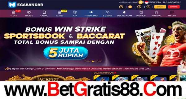 MEGABANDAR Bonus Slot 100% New Member