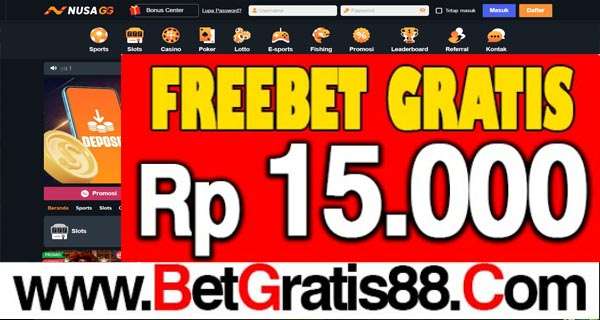 NUSAGG Freebet Gratis Rp 15.000 Tanpa Deposit