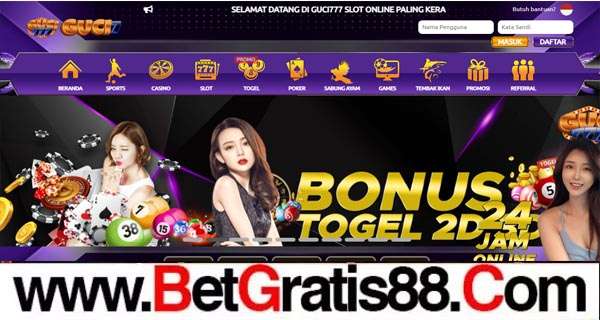 GUCI777 BONUS SLOT NEW MEMBER 100%