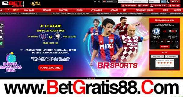 12BET BONUS SLOT 120% MEMBER BARU