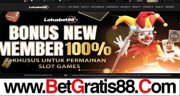 LOTUSBET88 BONUS NEW MEMBER SLOT 100%