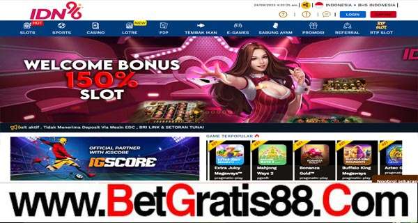 IDN96 BONUS DEPOSIT SLOT 100% BONUS