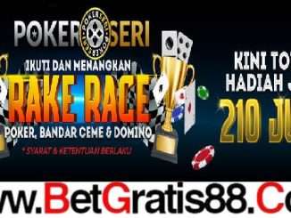 POKERSERI RAKERACE BULANAN TOTAL HADIAH 210.000.000