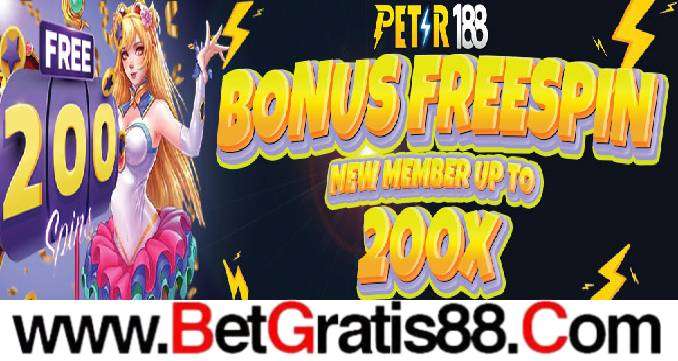 Petir188 BONUS FREESPIN KHUSUS NEW MEMBER