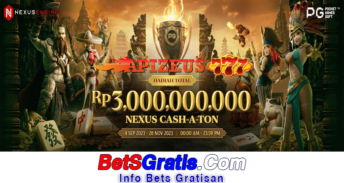 APIZEUS777 Freebet Gratis Rp 10.000 Tanpa Deposit