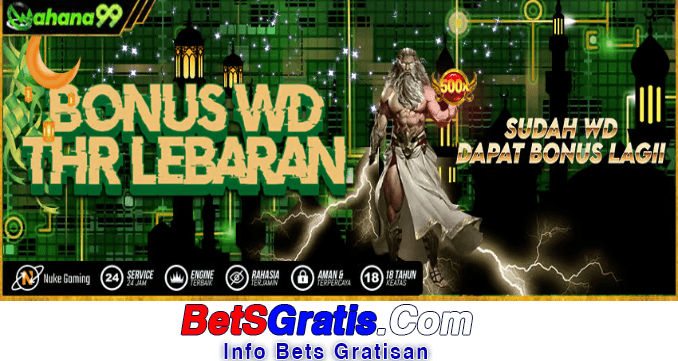 Wahana999 Freebet Gratis Rp 10.000 Tanpa Deposit