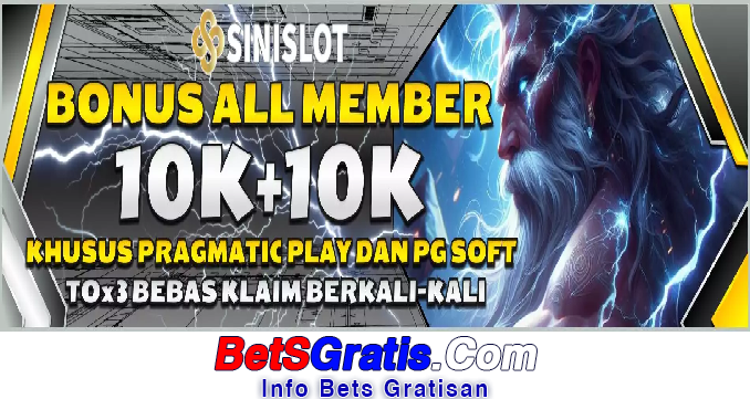 Sinislot Freebet Gratis Rp 10.000 Tanpa Deposit