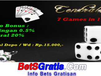 Centralqq Freebet Gratis Rp 15.000 Tanpa Deposit