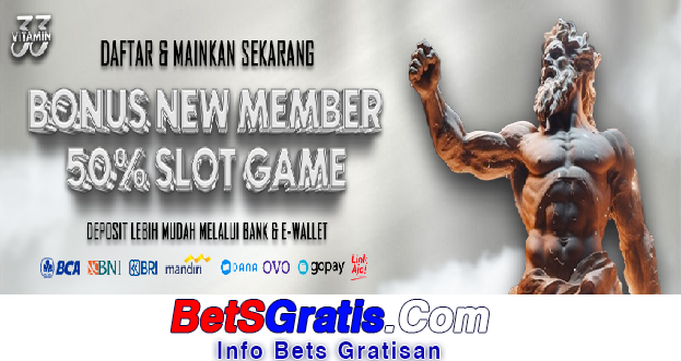 Vitamin33 Freebet Gratis Rp 15.000 Tanpa Deposit